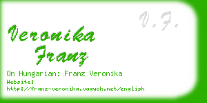 veronika franz business card